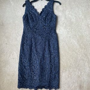 Navy blue lace dress